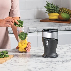 Blender Ninja QB3001UKS 700W, 2x 470ml, Compact, ArgintiuNegru - Img 2