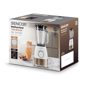 Blender SENCOR SBL 5870GD, 1800 W, 1,5 L, Culoare Alb-Aurie - Img 5