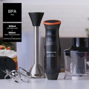 Blender Taurus BAPI 1200 Rocket 1200W cu 20 viteze, negru - Img 6