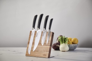 Blocat pentru cutite Zyliss E920281, din lemn de acacia, 5 locuri, culoare naturala - Img 8