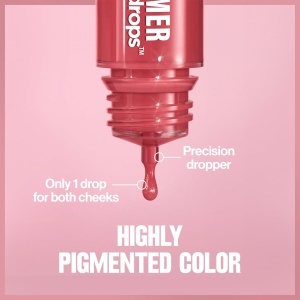 Blush lichid REVLON Glimmer Blush Drops 103 Field of Roses, pigmentare ridicata - Img 5