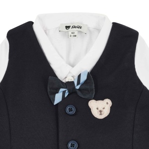 Body pentru bebelusi Steiff, model navy, lungime 62, usor de spalat, confortabil - Img 3