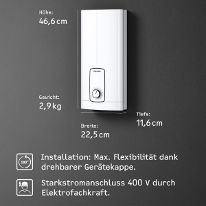 Boiler Instantaneu Stiebel Eltron DHB 182124 ST Trend, 18-24 kW, Economisire Energie - Img 5