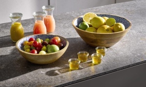 Bol din lemn de mango APS 1054, 30 cm, 3 litri, cu finisaj din rasina epoxidica - Img 6