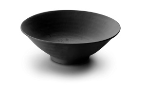Bol din melamina Lacor, 25 cm, negru, ideal pentru hoteluri si restaurante