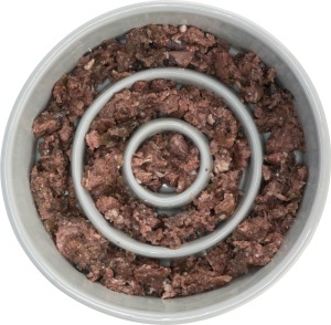 Bol pentru hranire lenta TRIXIE, ceramica, 0,9 l, grialbastru - Img 5
