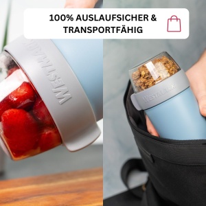 Bol pentru muesli Westmark, 700 ml, BPA-free, albastru - Img 4