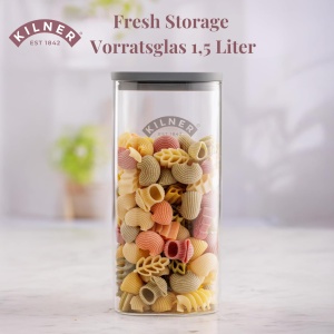 Borcan de depozitare Kilner FRESH STORAGE 1,5 litri, sticla borosilicata, cuadratic - Img 3