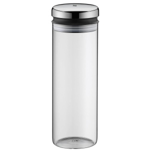 Borcan de depozitare WMF Depot 1.5l, inaltime 28.5 cm, borcan de depozitare cu capac, recipient pentru boabe de cafea, borcan de muesli, borcan de depozitare a alimentelor cu deschidere mare de umplere - Img 1