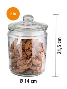 Borcan de sticla APS 82251 Classic, 2 litri, cu capac etans - Img 3