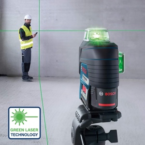 Bosch Professional 12V System Line Laser GLL 3-80 CG 2x baterie 12 V incarcator laser verde cu functie de aplicatie montare universala raza de lucru p - Img 3