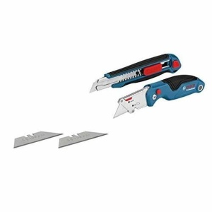 Bosch Professional 2 buc. Set de cutite (cu cutit pliabil universal si cutit de taiere profesional, inclusiv lame de rezerva, blister)