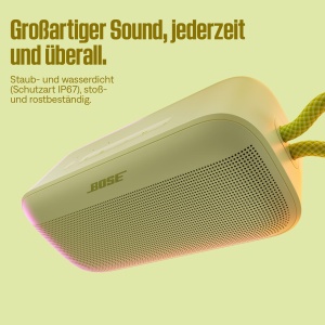 Bose New SoundLink Plus: boombox Bluetooth, difuzor wireless de exterior cu o durata de viata a bateriei de pana la 20 de ore, Citrus Yellow - Editie limitata - Img 4