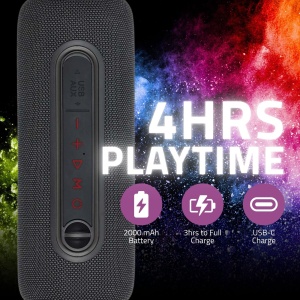 Boxa Bluetooth Nedis X5, 30W, portabila, neagra - Img 5