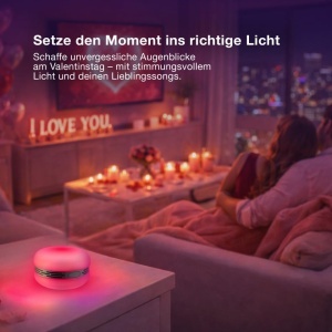 Boxa Bluetooth OSRAM Smart Macaron, Lumina Colorata, Stereo, Portabila, Portocalie - Img 2