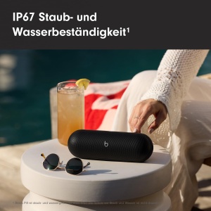 Boxa portabila Beats Pill, sunet puternic, autonomie 24 ore, rezistenta la apa, negru - Img 3