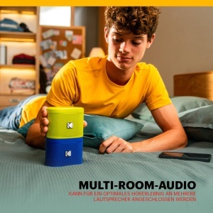 Boxa portabila Kodak SOUNDBRIX Orange 5W Bluetooth cu Dock magnetic - Img 6