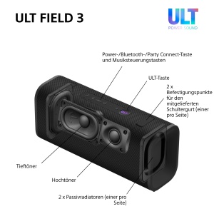 Boxa portabila Sony ULT Field 3, sunet puternic, 24 ore autonomie, impermeabila - Img 11