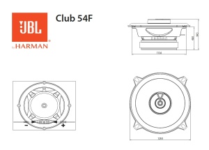 Boxe auto JBL Club 54F Gen 3 13 cm 45W RMS Tehnologie Plus One - Img 5