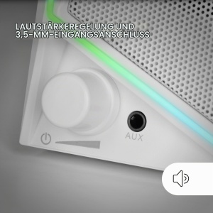 Boxe Gaming Mars Gaming MS72, 15W, RGB, USB, Alb - Img 5