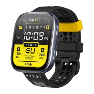 Bratara sport din silicon Amazfit HYROX, compatibila cu modele Balance 2, Bip 6, GTR 4, galbena - Img 4