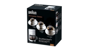 Braun Coffee Machine KF 47 WH - Aparat de cafea cu filtru cu ulcior de sticla pentru cafea clasica la filtru, cafea aromata datorita sistemului OptiBrew, oprire prin picurare, oprire automata, alb - Img 8