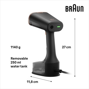 Braun QuickStyle 7 GS7077BK Steamer 1600W Tehnologie Dual FreeGlide 3D NegruCupru - Img 3