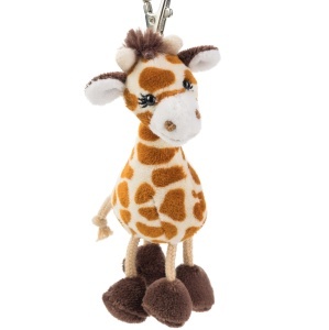 Breloc din plus Schaffer 0238 Giraffe Bahati, design dragut, lavabil la 30C