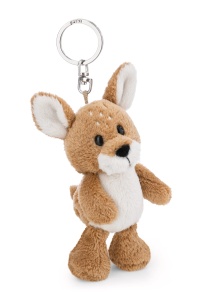 Breloc NICI Rehbock Rene 10cm maro din materiale reciclate