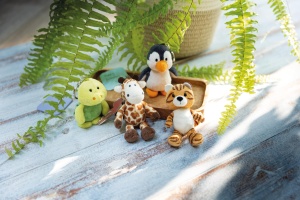 Breloc Pinguin NICI 10cm - gri, jucaus si ecologic - Img 4