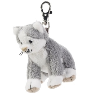 Breloc Plush Schaffer 0227 - Pisica Cleo, Culoare Gri, Usor de Folosit - Img 2