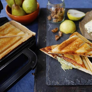 Breville Ultimate Sandwich Maker cu farfurii foarte adanci | Prajitor de paine sandwich pentru prajirea a 2 felii | Placi detasabile, antiaderente | Otel inoxidabil | negru [VST082X] - Img 8