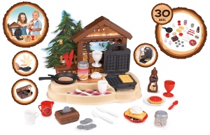 Bucatarie de jucarie Smoby Gourmand Chalet Huttentzauber cu accesorii, 35.5 x 28.6 x 28.5 cm - Img 2