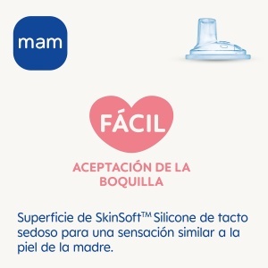 Bucsa de tranzitie MAM pentru bebelusi, asimetrica, din silicon SkinSoft, 2 bucati - Img 3