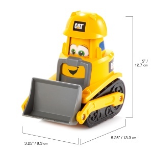 Buldozer Caterpillar 82447A, 18 cm, cu sunete si expresii animate - Img 3