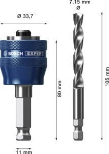 Burghiu centrator Bosch EXPERT Power Change Plus, 7,15 mm, 2 piese - Img 3