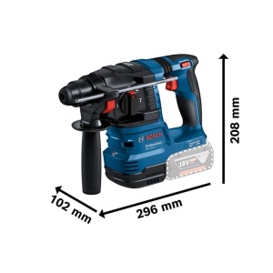 Burghiu cu percutie Bosch Professional GBH 18V-22, 18V, KickBack Control, Vibration Control - Img 2