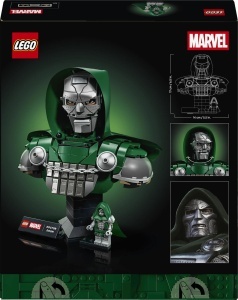 Busta LEGO Marvel Doctor Doom 76345, 1403 piese, cu minifigurina, decorativa - Img 11