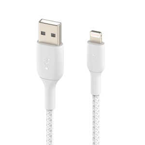 Cablu Lightning Belkin 2m, Alb, MFi-certificat, pentru iPhone, iPad, AirPods - Img 3