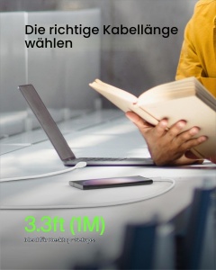 Cablu USB-C Belkin BoostCharge, 1m, 2 bucati, Alb - Img 7