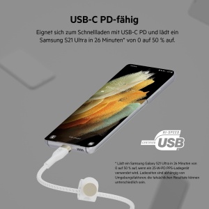 Cablu USB-C Belkin BoostCharge Pro Flex, 3 m, Alb, Rapid, Flexibil - Img 5