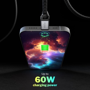Cablu USB C KabelDirekt, 2m, 60W, negru, incarcare rapida - Img 5