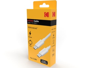 Cablu USB-C la USB Kodak 30425972, Alb, Multicolor, 1 m - Img 3