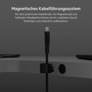 Cablu USB-CLightning Belkin BoostCharge Pro Flex, 3 m, 20 W, Negru - Img 5