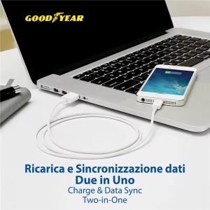Cablu USB Lightning Goodyear 100cm pentru iPhone 14-13-12-11, viteza mare de transfer - Img 4