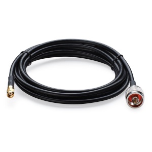 Cablu WLAN TP-Link TL-ANT24PT3, 3m, Negru, Conexiune N-Male la RP-SMA-Female