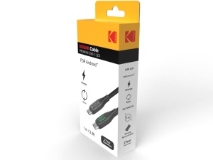 Cablul USB-C Kodak 1m, Negru, Ideal pentru Electronice - Img 3