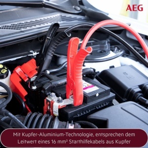 Cabluri de pornire auto AEG Alu-Tec 1224V 2x3m cu tehnologie cupru-aluminiu - Img 5