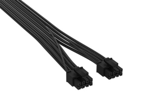 Cabluri PCIe Corsair Elite Premium 12V-2x6, 2x 8-Pin, Negru, Paracord - Img 2