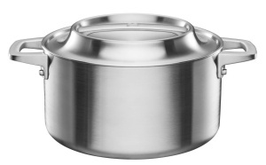Cacerola din otel inoxidabil Fiskars Norden, 3 l, cu capac